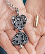 Load image into Gallery viewer, Pet Memorial Locket - Keepsake Urn - Paw Print