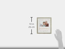 Load image into Gallery viewer, Picture Frame - "Always on my mind. Forever in my heart." - Wooden Frame with White Mat - 4"X6" Photo - 11"X10" Frame