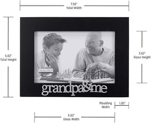 Load image into Gallery viewer, Picture Frame - "Grandpa & Me" - Black - 4" X 6" Photo