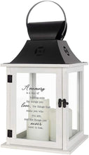 Load image into Gallery viewer, Lantern - Sentimental Inscriptions - 3 Flameless Candles - 18" - Multiple Verses Available