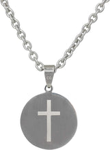 Load image into Gallery viewer, Necklace - Serenity Prayer - Silver-plated - Box Chain