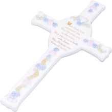 Load image into Gallery viewer, Cross - Porcelain - Baptism - Wall-Mount Ready
