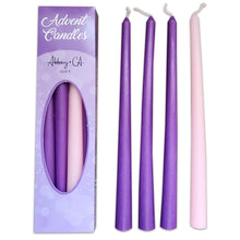 Load image into Gallery viewer, Advent Candles - 10" Tapers - 4PC