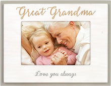 Load image into Gallery viewer, Picture Frame - Great Grandma - Cream with Gold and Black Text