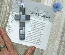 Load image into Gallery viewer, Ornament - Next Chapter - Handmade Glass Cross