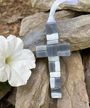 Load image into Gallery viewer, Ornament - Next Chapter - Handmade Glass Cross