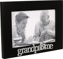 Load image into Gallery viewer, Picture Frame - "Grandpa & Me" - Black - 4" X 6" Photo