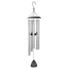 Load image into Gallery viewer, Wind Chimes - "God has you in His Keeping, I have you in my heart" - 44" - Silver with black lettering