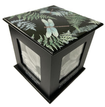 Load image into Gallery viewer, Photo Cube - "True Friends" - Black - Dragonflies - 4" X 4" Photos (4) - 7" Cube Overall