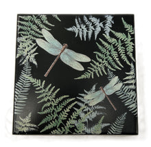 Load image into Gallery viewer, Photo Cube - "True Friends" - Black - Dragonflies - 4" X 4" Photos (4) - 7" Cube Overall