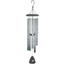 Load image into Gallery viewer, Wind Chimes - "...Memories are more than just a link to the past..." - 44" - Silver with black lettering