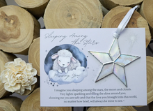 Load image into Gallery viewer, Ornament - Memorial - Infant - Handmade Iridescent Glass Star
