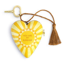 Load image into Gallery viewer, Art Heart Music Box - "You Are My Sunshine" - Table Sitter