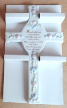Load image into Gallery viewer, Cross - Porcelain - Baptism - Wall-Mount Ready