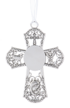 Load image into Gallery viewer, Ornament - Cross - "Bless this child..." - Multiple Colors Available