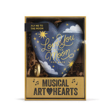 Load image into Gallery viewer, Art Heart Music Box - Love - "Fly me to the Moon" - Table Sitter