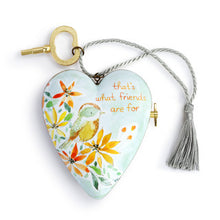 Load image into Gallery viewer, Art Heart Music Box - Friendship - "That's What Friends are For" - Table Sitter