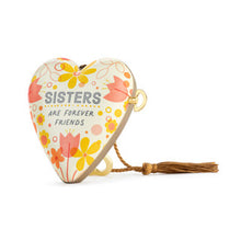 Load image into Gallery viewer, Art Heart Music Box - "Sisters" - You've Got a Friend in Me - Table Sitter