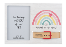 Load image into Gallery viewer, Pet Memorial Picture Frame - Collar Display - Multiple Sizes