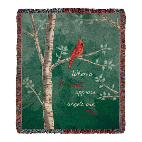 Throw/Tapestry - Cardinal Appears - 100% Cotton - 50