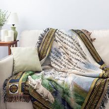Load image into Gallery viewer, Throw/Tapestry - 23rd Psalm - 100% Cotton - 50" x 60"
