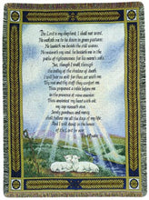 Load image into Gallery viewer, Throw/Tapestry - 23rd Psalm - 100% Cotton - 50" x 60"