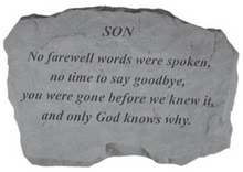 Load image into Gallery viewer, Garden Stone- Son- choice of 2 verses