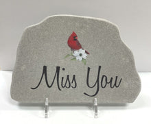 Load image into Gallery viewer, Garden Stone~Cardinal &quot;Miss You&quot;