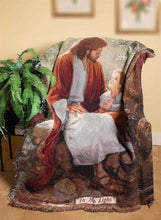 Load image into Gallery viewer, Throw/Tapestry - In His Light - 100% Cotton - 50" X 60"
