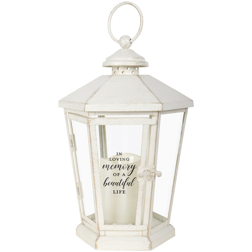 Light the Way Memorial Lantern (multiple verses available)