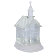 Load image into Gallery viewer, Snow Globe - Church - Frosted Shimmer