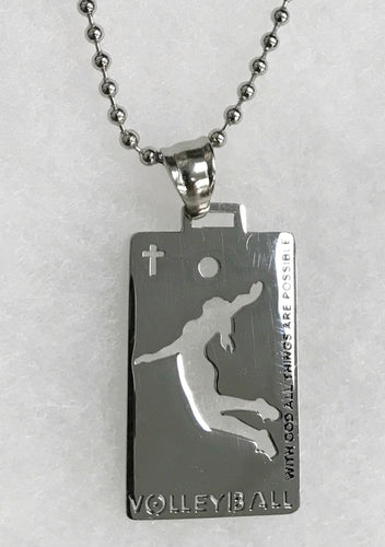 Sports Necklace-Volleyball