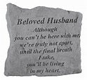 Load image into Gallery viewer, Garden Stone~"Beloved Husband/Beloved Wife - Although you can't be here..."