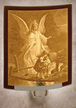 Load image into Gallery viewer, Nightlight ~ Angel at Bridge/Color or Plain Porcelain $42.00/$33.95