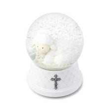 Load image into Gallery viewer, Snow Globe - Lamb - Music: "Jesus Loves Me" - 5.5" H
