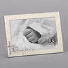 Picture Frame - Baptism - Pearl Tone with Rhinestone Cross - 4" X 6" Photo