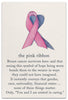 Greeting Card - Support & Encouragement - "The Pink Ribbon"