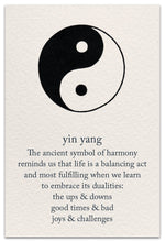 Load image into Gallery viewer, Greeting Card - Birthday - &quot;The ancient symbol of harmony...&quot;