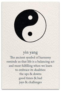 Greeting Card - Birthday - "The ancient symbol of harmony..."