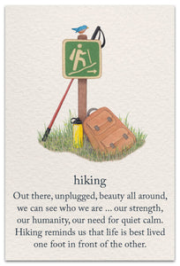 Greeting Card - Birthday - "Hiking"