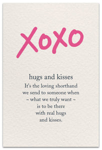 Greeting Card - Many Occasions - "Hugs and Kisses"