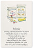 Greeting Card - Many Occasions - "Baking"