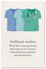 Greeting Card-Thank You "Healthcare Workers"