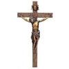 Cross-20.25" Antique Gold Crucifix