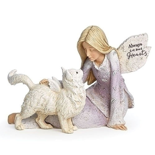 Angel Figurine - with Cat - 