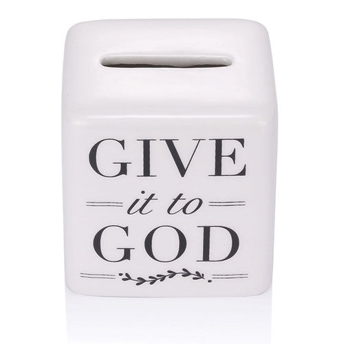 Porcelain Prayer Cube - Give It To God