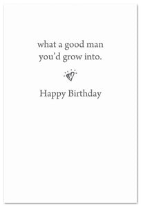 Greeting Card - Son's Birthday - "...long before we knew..."