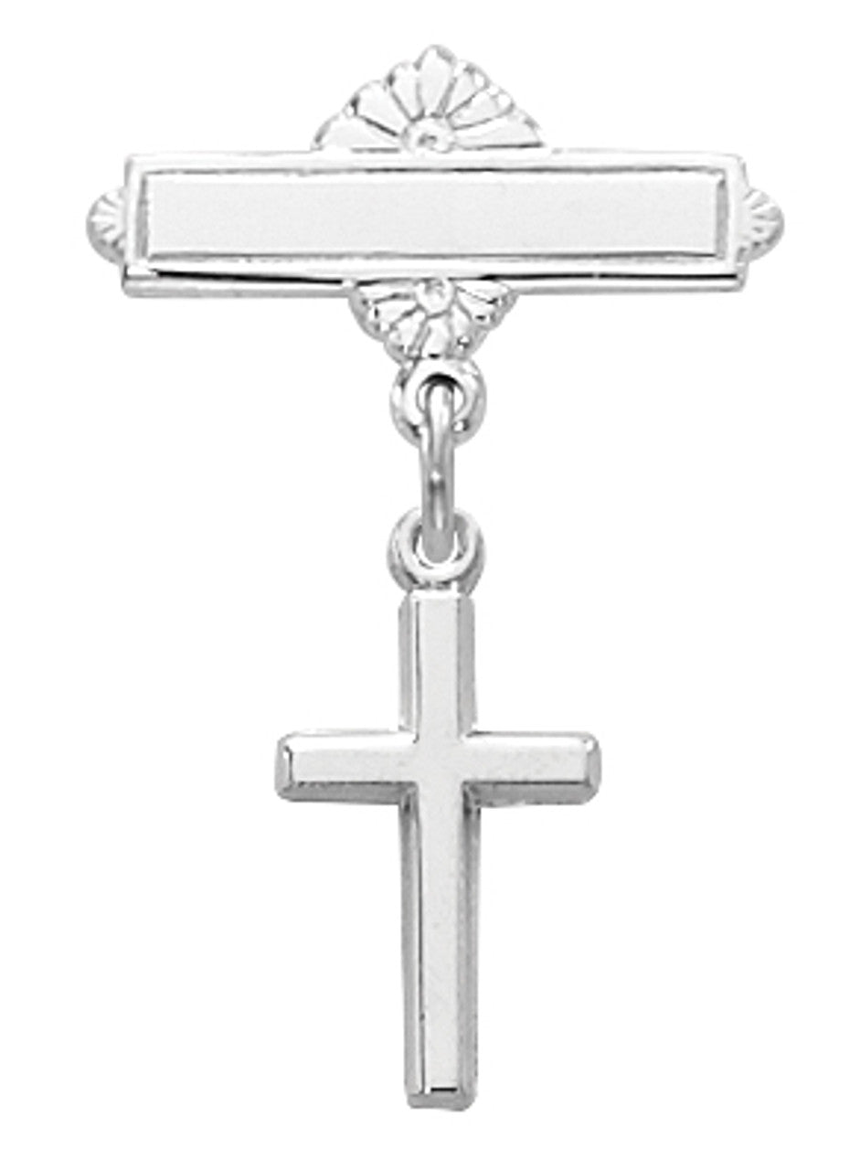 Pin - Cross - Sterling Silver - For Baby
