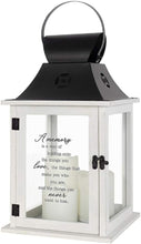 Load image into Gallery viewer, Lantern - Sentimental Inscriptions - 3 Flameless Candles - 18&quot; - Multiple Verses Available