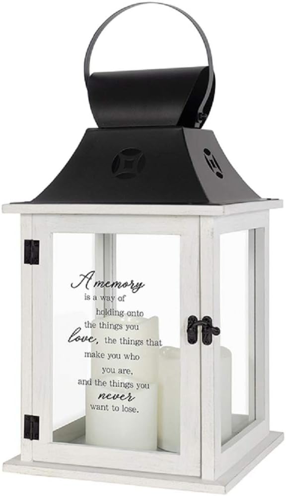 Sentimental Inscriptions Lantern - Sentimental Inscriptions - 3 Flameless Candles - 18